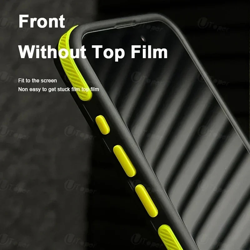 New Bicolor Matte Frosted Magnetic Phone Case For iPhone Translucent Shockproof Bumper Hard Cover