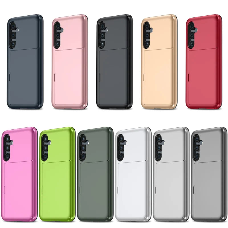 Wallet Cover Phone Case For Samsung Galaxy With Card Holder Shell Protective Sleeve