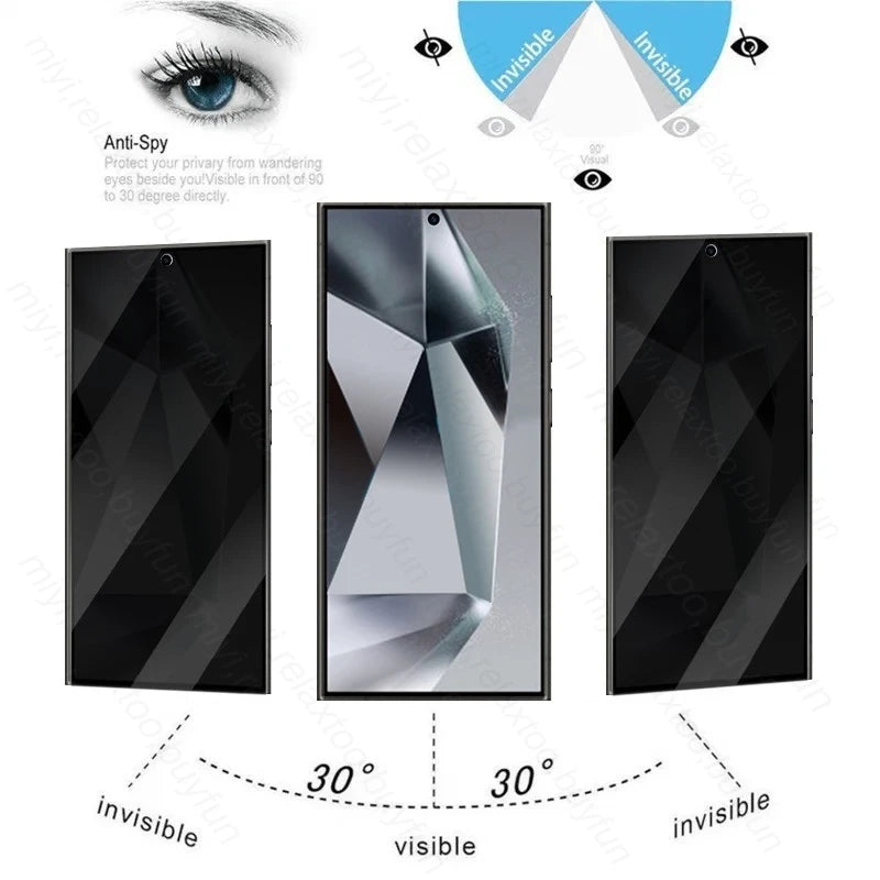 Samsung S 24 Ultra 2In1 Privacy Anti-Spy Tempered Glass Screen Protector