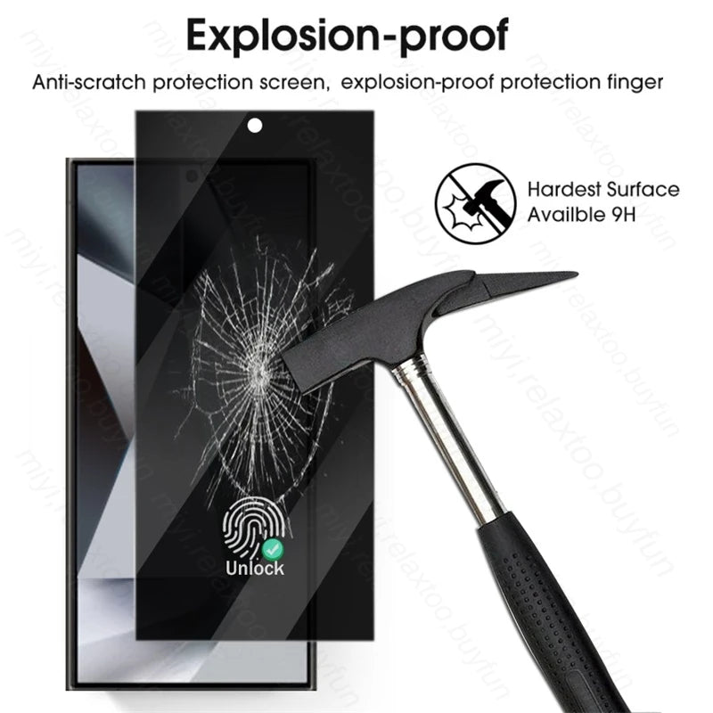 Samsung S 24 Ultra 2In1 Privacy Anti-Spy Tempered Glass Screen Protector