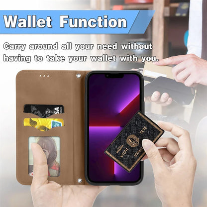 Luxury Strong Magnetic Case For iPhone Flip Wallet Phone Cover