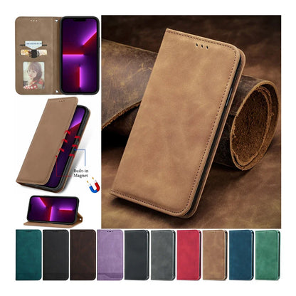 Luxury Strong Magnetic Case For iPhone Flip Wallet Phone Cover