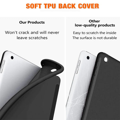 Magnetic PU Leather Smart  Shockproof Cover For iPad