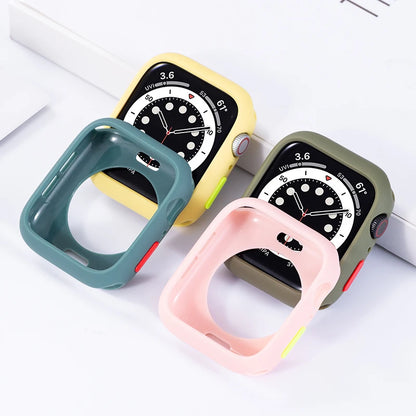 Candy Soft Silicone Case For Apple Watch Cover 9 8 7 6 Se 5 41mm 42mm 44mm 45mm