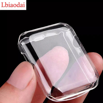 Apple Watch Case 45mm 46mm 41mm 44mm 42mm 49mm 40mm 38mm TPU Screen Protector Series 10 9 8 7 SE 6 5 4 3