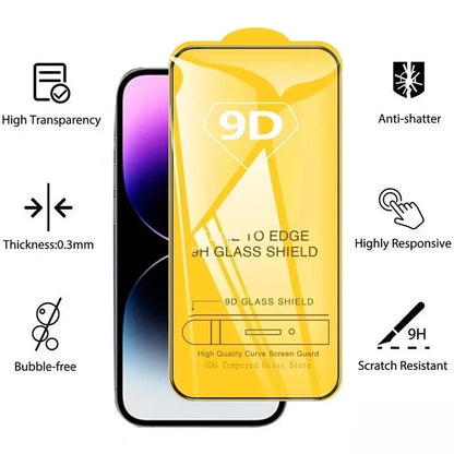 9D Screen Protector Tempered Glass For iPhone