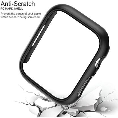 For Apple Watch Case 45mm 41mm 40mm 44mm Protective Cover Matte Hard PC Bumper Frame No Glass iWatch SE 9 8 7 6 5 4