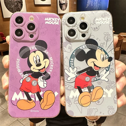 Disney Mickey, Minnie Mouse Magsafe Magnetic Wireless Charge Case For iPhone